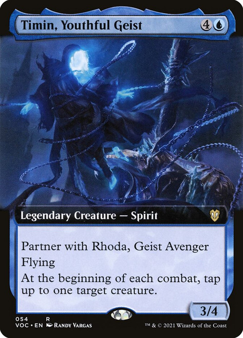 Timin, Youthful Geist (Extended Art)\nInnistrad: Crimson Vow Commander - Variants\nSingle\nMagic The Gathering