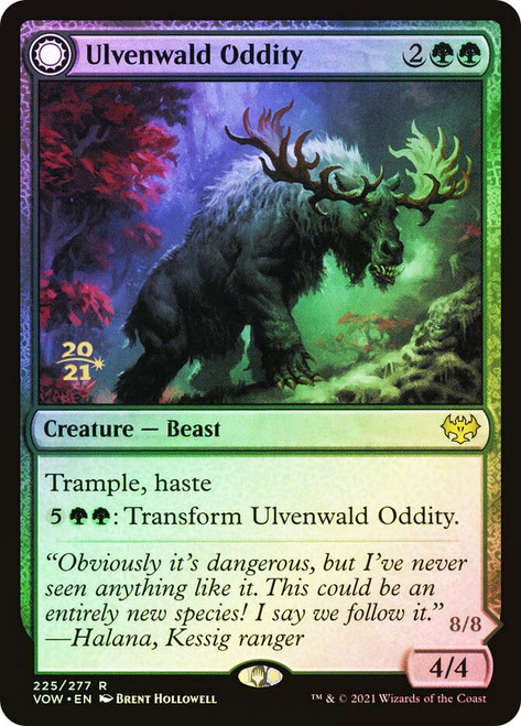 Ulvenwald Oddity // Ulvenwald Behemoth (Prerelease) (Innistrad: Crimson Vow)\nPromo: Date Stamped\nSingle\nMagic The Gathering