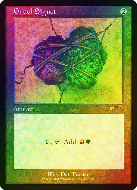 Gruul Signet (Secret Lair) (Retro Frame) (Foil Etched)\nPromo: General - Alternate Foil\nSingle\nMagic The Gathering