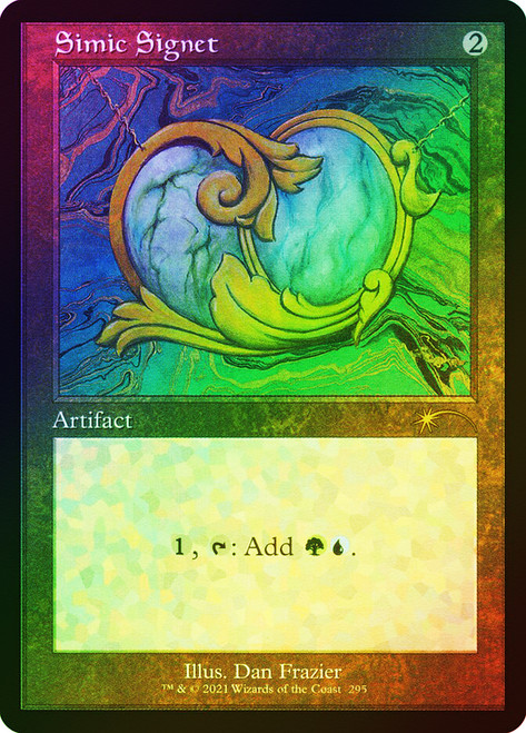 Simic Signet (Secret Lair) (Retro Frame) (Foil Etched)\nPromo: General - Alternate Foil\nSingle\nMagic The Gathering