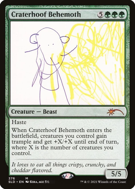 Craterhoof Behemoth (Secret Lair) (#376)\nPromo: General\nSingle\nMagic The Gathering