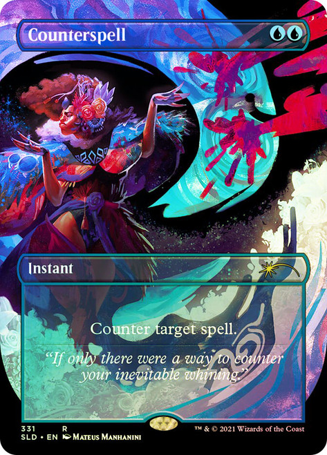 Counterspell (Secret Lair) (#331) (Borderless)\nPromo: General\nSingle\nMagic The Gathering