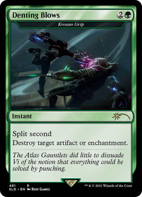 Krosan Grip (Denting Blows) (Secret Lair) (Arcane)\nPromo: General\nSingle\nMagic The Gathering