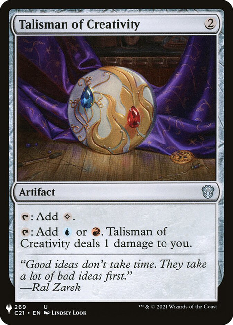 Talisman of Creativity\nPlaneswalker Symbol Reprints\nSingle\nMagic The Gathering
