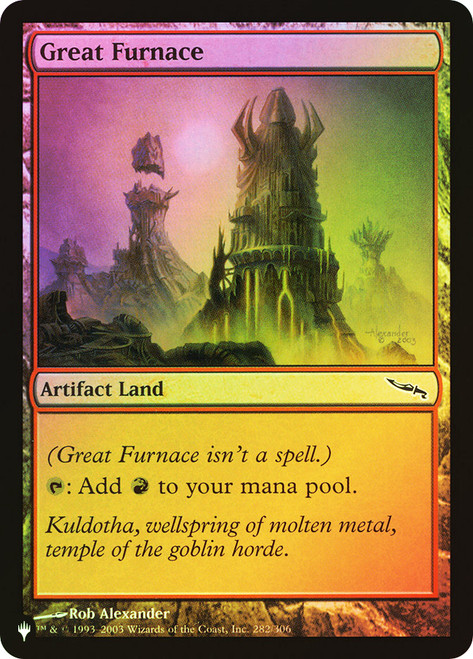 Great Furnace (Mirrodin)\nPlaneswalker Symbol Reprints\nSingle\nMagic The Gathering