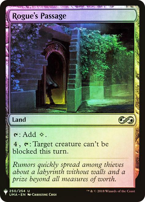 Rogue's Passage (Ultimate Masters)\nMystery Booster / The List\nSingle\nMagic The Gathering