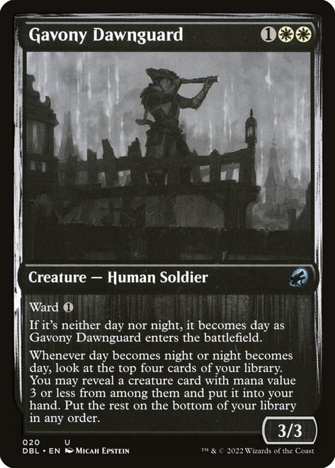 Gavony Dawnguard\nInnistrad: Double Feature\nSingle\nMagic The Gathering
