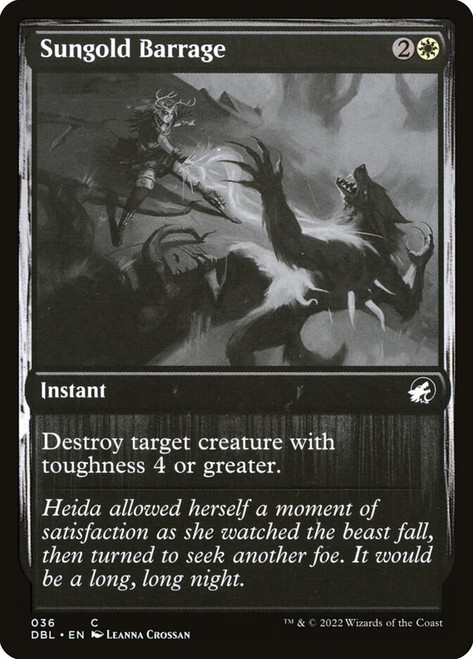 Sungold Barrage\nInnistrad: Double Feature\nSingle\nMagic The Gathering