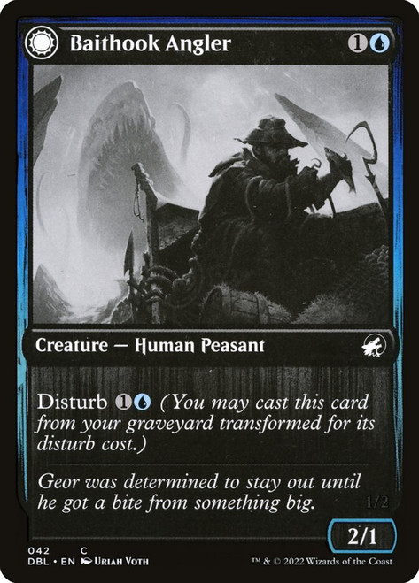 Baithook Angler // Hook-Haunt Drifter\nInnistrad: Double Feature\nSingle\nMagic The Gathering