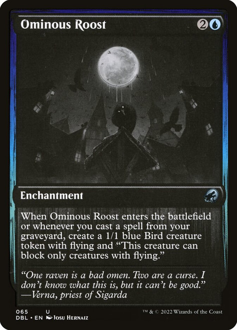 Ominous Roost\nInnistrad: Double Feature\nSingle\nMagic The Gathering