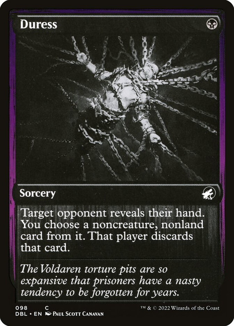 Duress\nInnistrad: Double Feature\nSingle\nMagic The Gathering