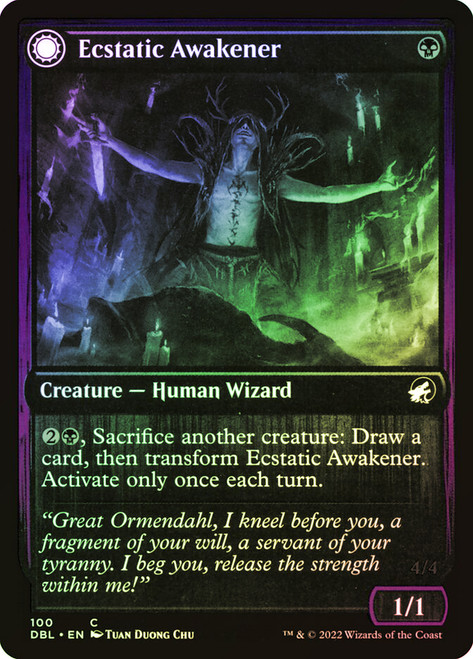 Ecstatic Awakener // Awoken Demon\nInnistrad: Double Feature\nSingle\nMagic The Gathering