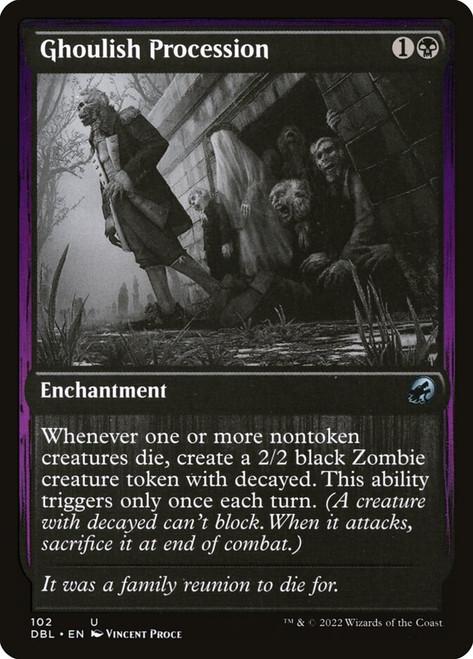Ghoulish Procession\nInnistrad: Double Feature\nSingle\nMagic The Gathering