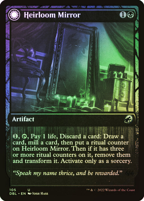 Heirloom Mirror // Inherited Fiend\nInnistrad: Double Feature\nSingle\nMagic The Gathering