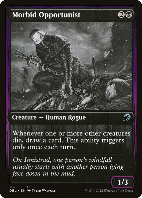 Morbid Opportunist\nInnistrad: Double Feature\nSingle\nMagic The Gathering
