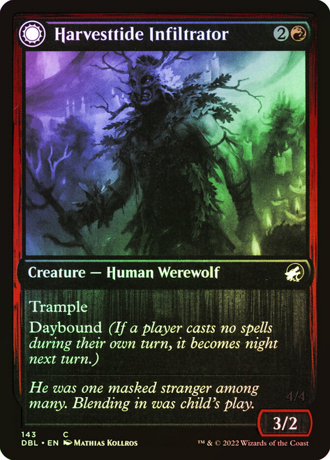 Harvesttide Infiltrator // Harvesttide Assailant\nInnistrad: Double Feature\nSingle\nMagic The Gathering