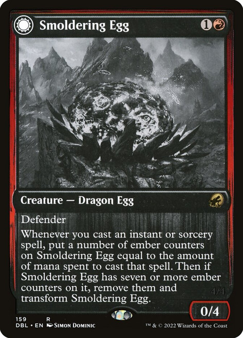 Smoldering Egg // Smoldering Egg
Innistrad: Double Feature
Single
Magic: The Gathering