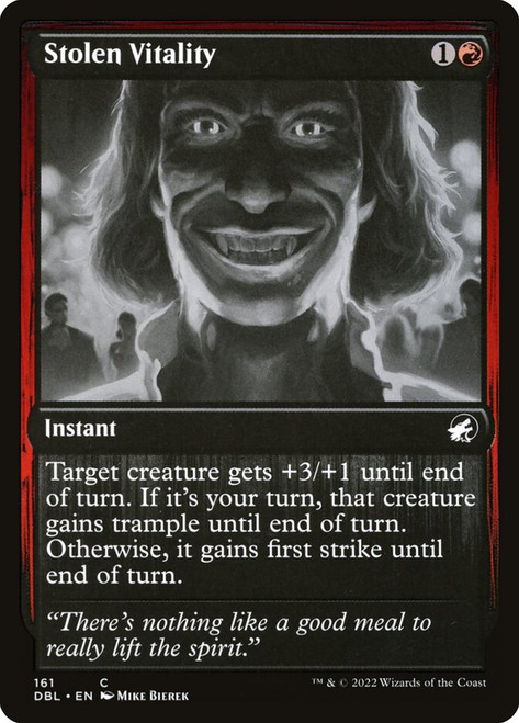 Stolen Vitality\nInnistrad: Double Feature\nSingle\nMagic The Gathering