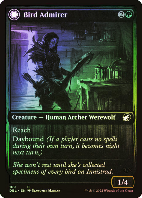 Bird Admirer // Wing Shredder\nInnistrad: Double Feature\nSingle\nMagic The Gathering