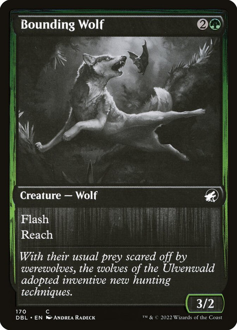 Bounding Wolf\nInnistrad: Double Feature\nSingle\nMagic The Gathering