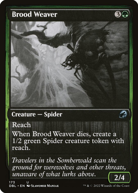 Brood Weaver\nInnistrad: Double Feature\nSingle\nMagic The Gathering