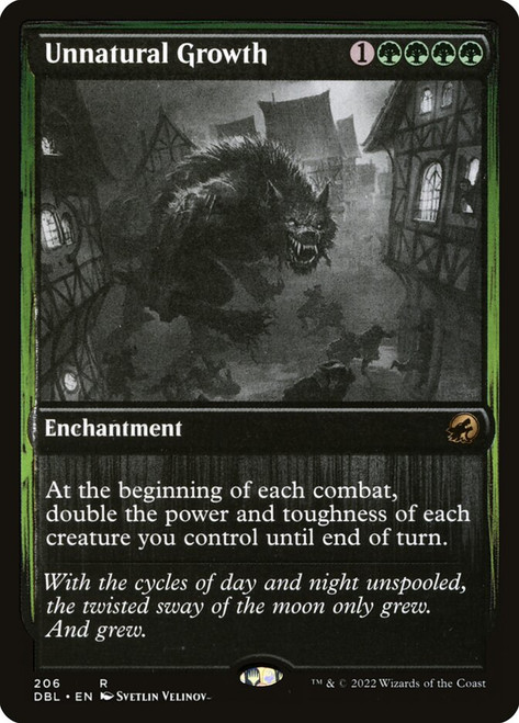 Unnatural Growth\nInnistrad: Double Feature\nSingle\nMagic The Gathering