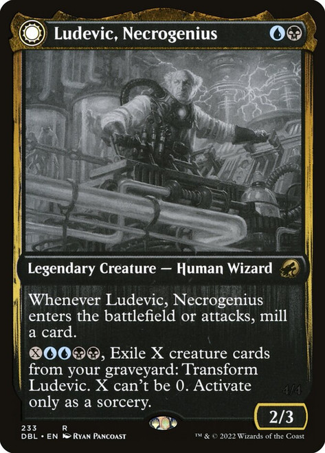 Ludevic, Necrogenius // Olag, Ludevic's Hubris\nInnistrad: Double Feature\nSingle\nMagic The Gathering
