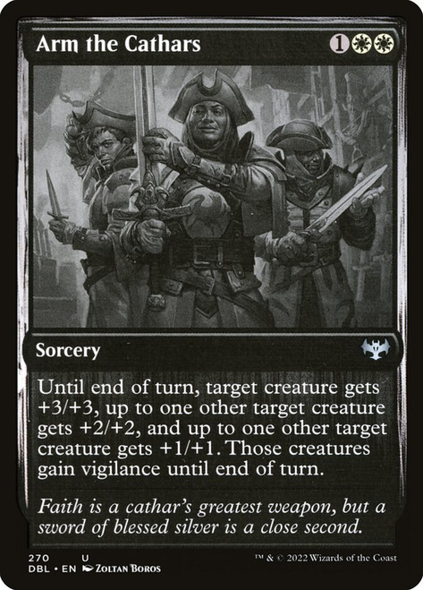Arm the Cathars\nInnistrad: Double Feature\nSingle\nMagic The Gathering