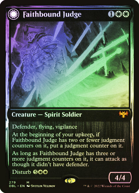 Faithbound Judge // Sinner's Judgment\nInnistrad: Double Feature\nSingle\nMagic The Gathering