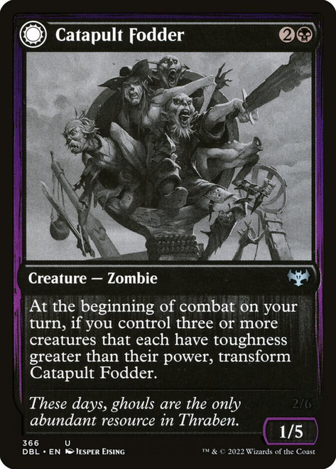 Catapult Fodder // Catapult Captain\nInnistrad: Double Feature\nSingle\nMagic The Gathering