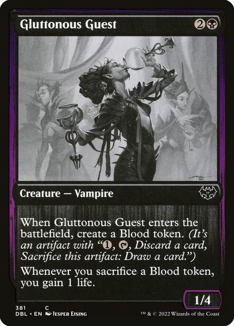 Gluttonous Guest\nInnistrad: Double Feature\nSingle\nMagic The Gathering