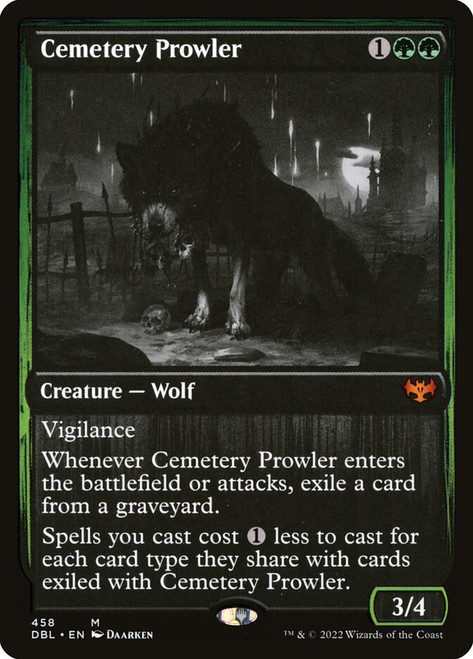 Cemetery Prowler\nInnistrad: Double Feature\nSingle\nMagic The Gathering
