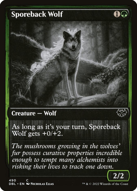 Sporeback Wolf\nInnistrad: Double Feature\nSingle\nMagic The Gathering