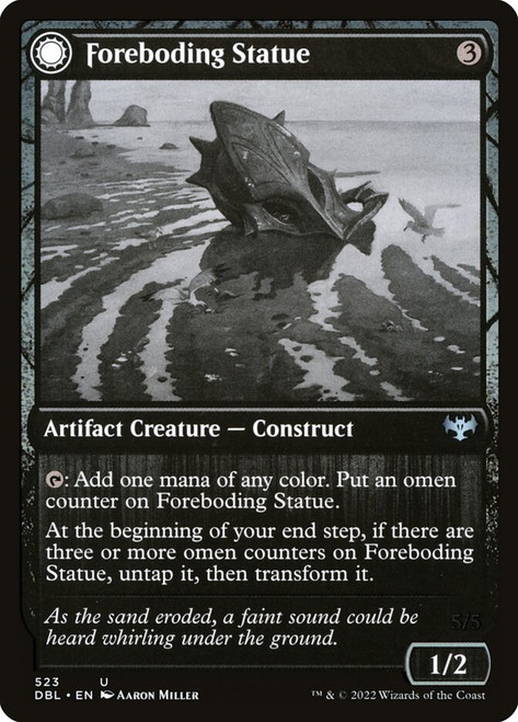 Foreboding Statue // Forsaken Thresher\nInnistrad: Double Feature\nSingle\nMagic The Gathering