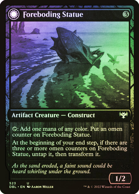 Foreboding Statue // Forsaken Thresher\nInnistrad: Double Feature\nSingle\nMagic The Gathering