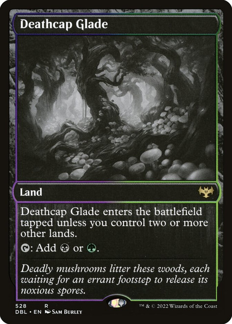 Deathcap Glade\nInnistrad: Double Feature\nSingle\nMagic The Gathering