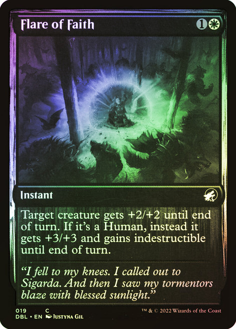 Flare of Faith\nInnistrad: Double Feature\nSingle\nMagic The Gathering