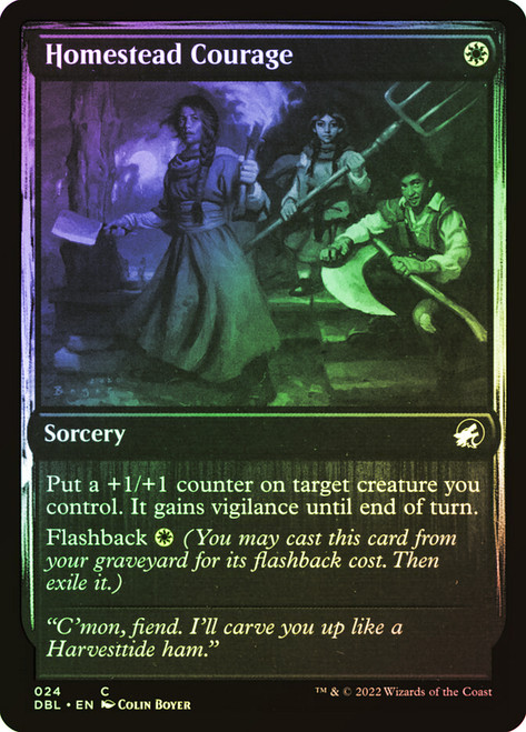 Homestead Courage\nInnistrad: Double Feature\nSingle\nMagic The Gathering