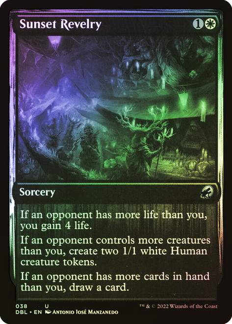 Sunset Revelry\nInnistrad: Double Feature\nSingle\nMagic The Gathering