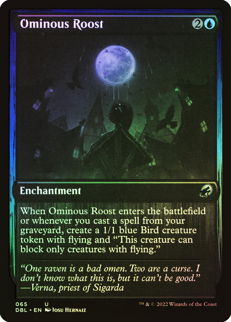 Ominous Roost\nInnistrad: Double Feature\nSingle\nMagic The Gathering