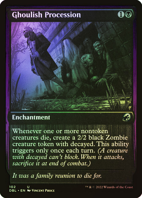 Ghoulish Procession\nInnistrad: Double Feature\nSingle\nMagic The Gathering