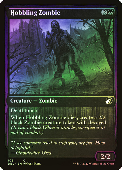 Hobbling Zombie\nInnistrad: Double Feature\nSingle\nMagic The Gathering