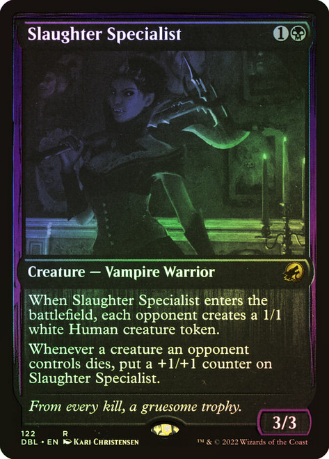 Slaughter Specialist\nInnistrad: Double Feature\nSingle\nMagic The Gathering