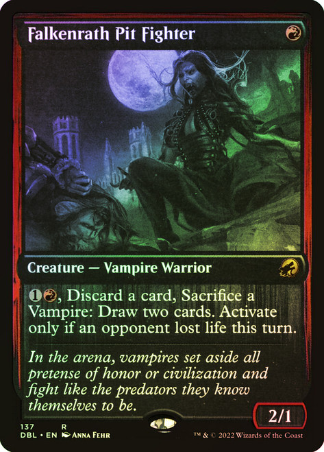 Falkenrath Pit Fighter\nInnistrad: Double Feature\nSingle\nMagic The Gathering