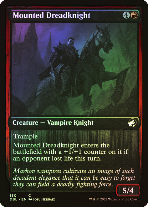 Mounted Dreadknight\nInnistrad: Double Feature\nSingle\nMagic The Gathering