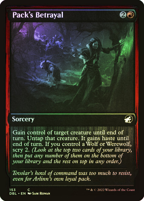 Pack's Betrayal\nInnistrad: Double Feature\nSingle\nMagic The Gathering