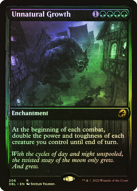 Unnatural Growth\nInnistrad: Double Feature\nSingle\nMagic The Gathering