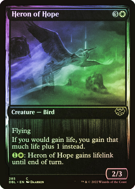 Heron of Hope\nInnistrad: Double Feature\nSingle\nMagic The Gathering