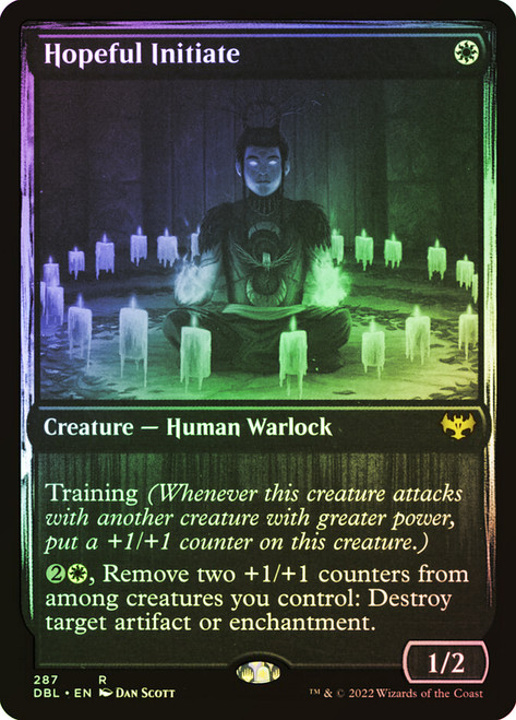 Hopeful Initiate\nInnistrad: Double Feature\nSingle\nMagic The Gathering