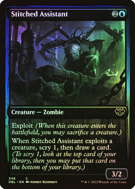 Stitched Assistant\nInnistrad: Double Feature\nSingle\nMagic The Gathering